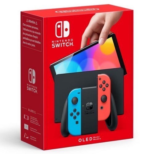 CONSOLA NINTENDO SWITCH OLED AZUL/ROJO NEON